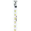Baxnore Circuito LED a effetto fiamma ad energia solare Scheda di controllo della luce di candela fai-da-te con 12 LED luminosi per decorazioni da giardino per esterni Illuminazion