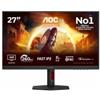 AOC G4 Q27G4ZR Monitor PC 68,6 cm [27] 2560 x 1440 Pixel Quad HD LED Nero, Rosso