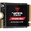 PATRIOT SSD M.2 2230 NVMe VIPER VP4000-MINI-PCIE 4.0 1TB VP4000M1TBM23