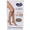 ITALSILVA COMMERCIALE Srl Sauber Gambaletto Open Toe 140 Den Maglia Microrete - Neutro Beige Taglia 3