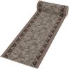 Mazovia Tappeto Passatoia Corridoio 67x250cm Antracite Grigio Classico | Tappeto Passatoia per Cucina Lavanderia Camera da Letto Retrò Anni 90 Antiscivolo Base in Gomma Morbido Venduto al Metro