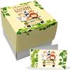 PV Grafik® 16 Scatoline Portaconfetti Nascita, con Bigliettino Bomboniera, Personalizzate per Battesimo. (Ritta 10)