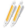 Hsientpe Lampadine R7S LED 78 mm, dimmerabili, 10 W, equivalenti a lampadina alogena da 78 mm, 100 W, senza sfarfallio, bianco naturale 4500 K, 2000 lm, AC 220-240 V, illuminazione a fascio 360 gradi