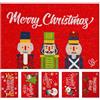 Olivo Tappeti OLIVO.shop Zerbino Natale ingresso, zerbini natalizi in cocco naturale, tappeto ingresso natalizio, Tappeti Natale 40x60 cm CHRISTMAS ZERBINO (SCHIACCIANOCI)