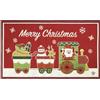 Olivo Tappeti OLIVO.shop | NOEL Zerbino Natale, Tappeto ingresso natalizio moderno, Tappeto natalizio sotto albero, 6 fantasie, misura unica 45x78cm (TRENINO)