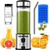 ROSEVIEW Frullatore portatile Smoothie Bottiglia di vetro Mini USB ricaricabile 2 batteria Handheld Shakes miscela Tazza USB spremiagrumi Cordless Personal smoothies maker mixer