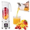 Umllpet Mini frullatore portatile, centrifuga elettrica USB, mini frullatore portatile per frullati e frullati, succhi di frutta, 450 ml, 12 lame in acciaio inox, piccolo frullatore per frullati e