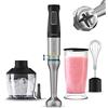 Cecotec Frullatore a immersione Katana TotalDestroy 1500 XL Cream & Crush DK, 1500 W, 21 velocità e turbo, 4 fogli con titanio nero, campana antisalpaduras, piede XL, accessori kit, 800 ml.