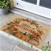 Generic Hello Autumn - Zerbino con zucca floreale arancione, per interni ed esterni, impermeabile, antiscivolo, assorbe la polvere, facile da pulire, 73 x 43 cm