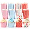 PacuM 200 Pezzi Pirottini per Muffin carta 5x4,7x6cm Pirottini Muffin | Pirottini per Confetti, per Muffin per Feste/Natale/Compleanni/Pasticeria, Casa Feste e Pasticcerie Dimensione Standard