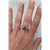 Anello Artigianale In Argento Sterling 925 Turchese Pietra Naturale Round