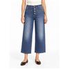 Liu Jo Donna Jeans W28 Svasato Gamba Sfumato Effetto Caviglia Bottoni Blu Casual