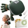 BeFit24 Massaggiatore collo 4D con calore, massaggio Shiatsu profondo come mani reali, ricaricabile senza fili per spalle e schiena, ideale per casa, ufficio e viaggi - Verde