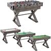 Garlando All In 9 Rovere Grigio - Tavolo Multigioco 9 in 1 con Calcio Balilla, Biliardo e Ping Pong