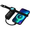 Techly Power Bank 5000 mAh PD 20W con Caricatore Smartwatch | Display Digitale e Cavo USB Type C Integrato