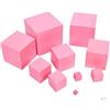 Rosa Torre Cubo Di Legno Blocchi Di Accatastamento Bambini Della Prima Infanzia