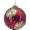 BIZZOTTO SFERA VETRO SHINING ROSSO-CHAMPAGNE D100