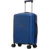 R.Leone Valigia da 1 Fino a Set 3 Bagaglio a mano 55x40x20 Ryanair, Medio, Grande Ultra Strong Antiurto Resistente Trolley rigido leggero 8 ruote in Polipropilene 9188 (Blu, S Bagaglio a mano)