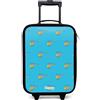 NoBoringSuitcases.com NoBoringSuitcases© Valigia Per Bambini Compatto Bagaglio Ultraleggero | 48x31x19 cm - Bagagli Rigidi LED Ruote Valigie Neonato Bimbi - Ragazzo - Elicottero - Blu - Motivo