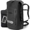 Origem Zaino impermeabile 35L/55L/85L con pannello posteriore imbottito e spalline, custodia per telefono e computer portatile, borsa per paddle, nuoto, kayak, nero scuro, 35L