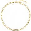 Philip Jones Collana con fermacarte placcata oro