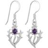 Alexander Castle orecchini cardo ametista Argento sterling