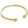 jewellerybox Bracciale rigido in argento sterling placcato oro con scritta Maiden Torque, 59 month, Argento sterling
