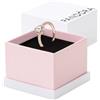 Pandora Timeless - Anello con cuore, placcato in oro rosa 14k, con pietre di zirconia cubica incolori