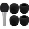 Voarmaks Confezione da 4 coperture antivento in schiuma per microfono compatibili con Shure SM57, Beta 57A, 545SD, 545 SD Series, microfono palmare Pyle PylePro dinamico, PDMIC78, WEYMIC WM57, filtro