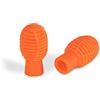 XDrum Practice Tips, Punta in silicone per bacchette da batteria, 2 pezzi | Permette di esercitarsi quasi senza rumore, Rimbalzo realistico, Colore: Arancione, Pratica alternativa al practice pad