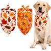 YUZNA Foulard per Cane 2 Pezzi - Fazzoletto per Il Collo Cane con Chiusura a Scatto e Orlo Morbido, Tessuto Caldo Lavabile per Passeggiate Libere e Zero Sfregamenti