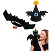 UXEWKL Costume Halloween Cane e Gatto, Set 2 Pezzi Ali Pipistrello con Campanello, Cappello Morbido e Flessibile, Vestibilità Anatomico-Comfort per Foto e Cosplay Party