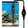 Taurion Riscaldatore per acquario: 100 W Riscaldatore digitale per acquario con regolatore di temperatura, riscaldatore sommergibile per pesci e tartarughe, acqua salata e acqua dolce
