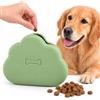ZITUZY Borsa Porta Snack per Cani in Silicone, Chiusura Magnetica, Clip, Green