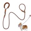 xiruiubao Guinzaglio Retriever per Cani in Nylon,1,8 M Regolabile Guinzaglio a Strozzo per Cani di taglia piccola media e grande,per Passeggiate Jogging Addestramento,Marrone
