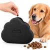 ZITUZY Borsa Porta Snack per Cani in Silicone, Chiusura Magnetica, Clip, Black