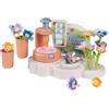 Smoby Créa - La mia Fabbrica di Fiori - Laboratorio Creativo per Bambini - Creare Fiori e Bouquet - Oltre 100 Accessori Inclusi - età 3+ - Prodotto in Francia