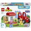 LEGO DUPLO Peppa Pig Trattore e mercato 10468 | Giochi per bambine e bambini da 2 anni, con 2 personaggi, sviluppo motricità fine, set Montessori, idea regalo, 18 pezzi