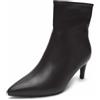 MISSCAI Stivaletti Donna a Punta Stivali con Tacco Sottile 6,3 cm | Tronchetti eleganti, linea minimal, cerniera laterale, pelle sintetica liscia, circonferenza 28,5 cm