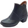 Jungla 7518 Yankee Negro Tronchetti per Donna in Pelle Nera con Tacco