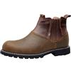 Generisch Leather Boots - Stivaletti da uomo, stile vintage, in pelle | Stivaletti invernali da uomo, imbottiti, piatti, rotondi, in pelle, per il tempo libero e le attività all'aperto