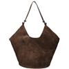 Gave Lux Borsa a Spalla Donna Scamosciata Lisboa - Vera Pelle Suede