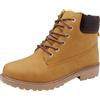 Generisch Stivali da moto da uomo, stivali invernali da uomo, caldi e comodi ed eleganti, in pelle, impermeabili, caldi, stivali con lacci alla moda, stivali autunnali, stivaletti con lacci