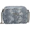 GAÀLLE Gaelle Paris Borsa a Tracolla Donna in Denim, Casual, 80% Cotone 20% Poliestere, Tracolla Regolabile, 20x9x14 cm