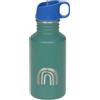 LÄSSIG Borraccia Bambini in Acciaio Inox 500 ml, Antigoccia, Scuola | Robusta e resistente agli urti, la borraccia in acciaio inox da 500 ml è ideale per bambini, scuola e asilo