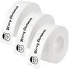 AXFEE 3 Rotoli Etichette Adesive Termiche, 15mm×6m Nastro Carta Etichetta | Nastro per Etichette Termiche, Continuo, Compatibile con SUPVANE 10/E11/E16, per Case, Cucine, Uffici, Scuole-Bianco