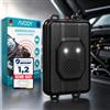 AVOQY Dissuasore per martore per auto con ultrasuoni e doppio flash, alimentazione 3 in 1 (batterie, USB o batteria per auto), repellente per martore per vano motore, garage, soffitta, camper, auto