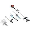 GrecoShop Decespugliatore a Scoppio 52cc Multifunzione 5in1 Professionale 2 Tempi con Tagliasiepi, Motosega Potatore Troncarami, Disco 3 Lame, Testa Abbacchiatore Scuotiolive, Asta Prolunga