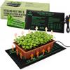 Goldman Service Tappetino Termico per semenzali con regolatore di Calore 40 W (25,4 x 52,7 cm) - Coperta Termica per germinazione dei Semi, Coltivazione Interna, Mini Serra e fermentazione