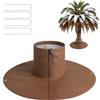 NUTKIT Protezione delle Radici delle Piante, Ø 100 cm, Protezione Contro Le Radici di Palma, Doppio Isolamento, Protezione Invernale per Palme, per Piante e Alberi Fino a 28 cm di Diametro - Marrone